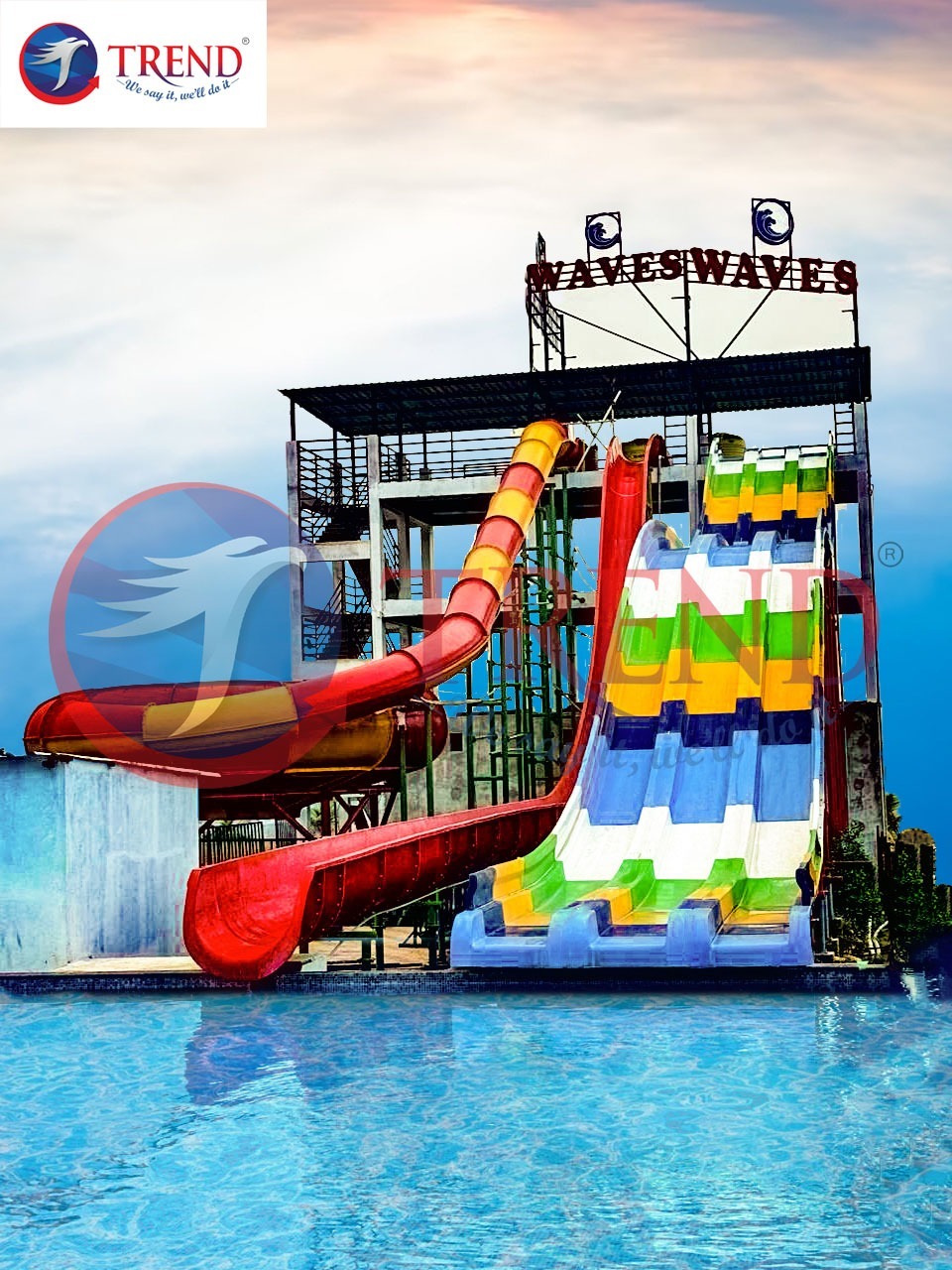 Outdoor Frp Water Park Slides - Length: 15 - 40 Foot (Ft)