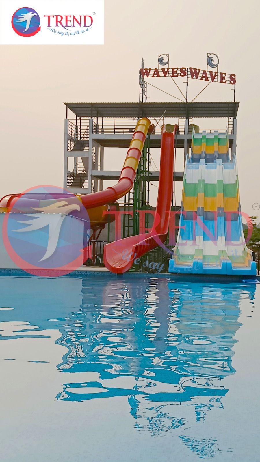 Water Park Combination Slide - Maximum Speed: 9000 Rpm