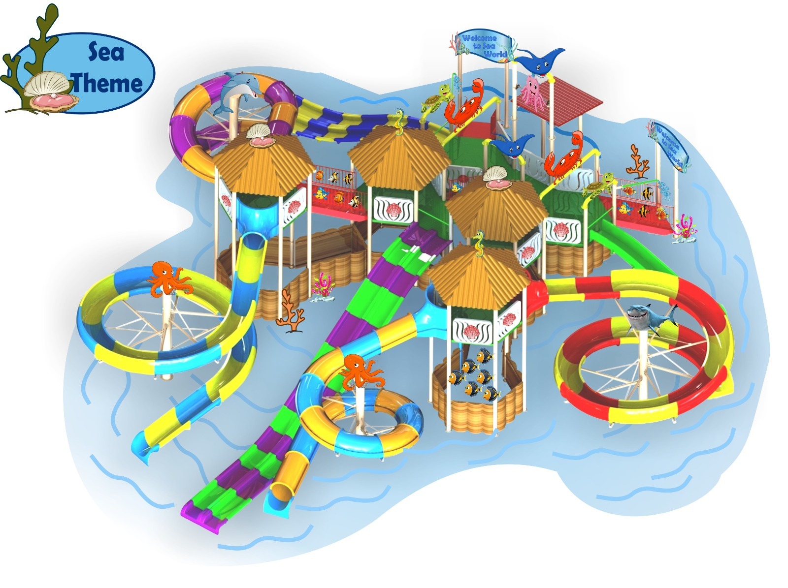 Sea Theme Play Structure - Maximum Speed: As Per Slide Mm/m