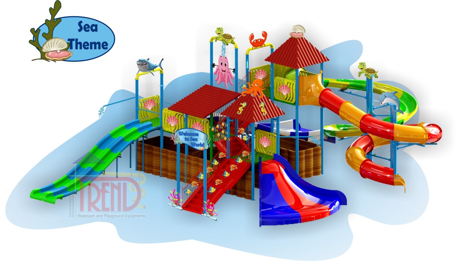 Sea Theme Play Structure - Maximum Speed: As Per Slide Mm/m
