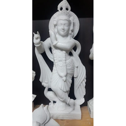 सफेद संगमरमर की श्री कृष्ण की मूर्तियाँ