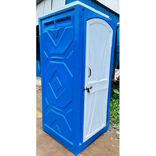 FRP Toilet Cabin - FRP Walls and Roof, UPVC Waterproof Floor | Blue Color, Ideal for Outdoor Use, Easy Installation