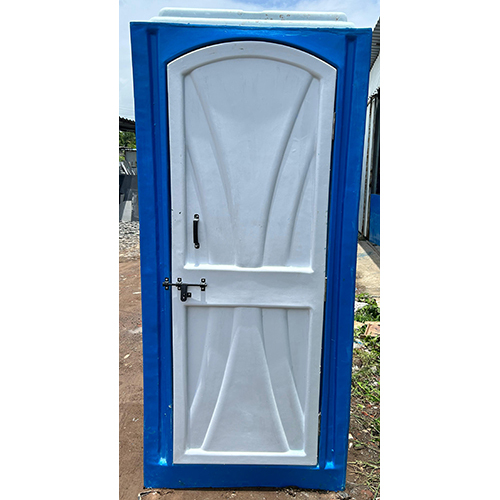 Portable FRP Toilet Cabin - Lightweight FRP & UPVC , Blue Color with Customizable Features