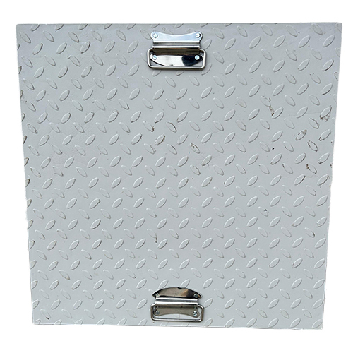 White FRP Chamber Cover - High-Quality FRP Material, Various Sizes Available, Polished Silver Finish | Corrosion Resistant, Easy Maintenance, Ideal for Harsh Environments