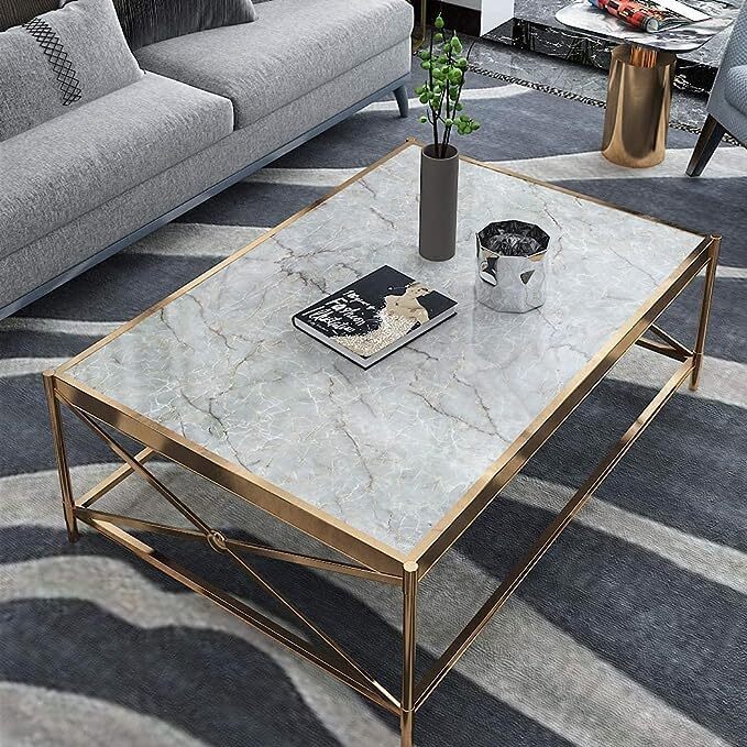 Grey Marble Foil Wallpaper - 60x200 Cm | Waterproof Pvc Oil-proof Vinyl Stickers