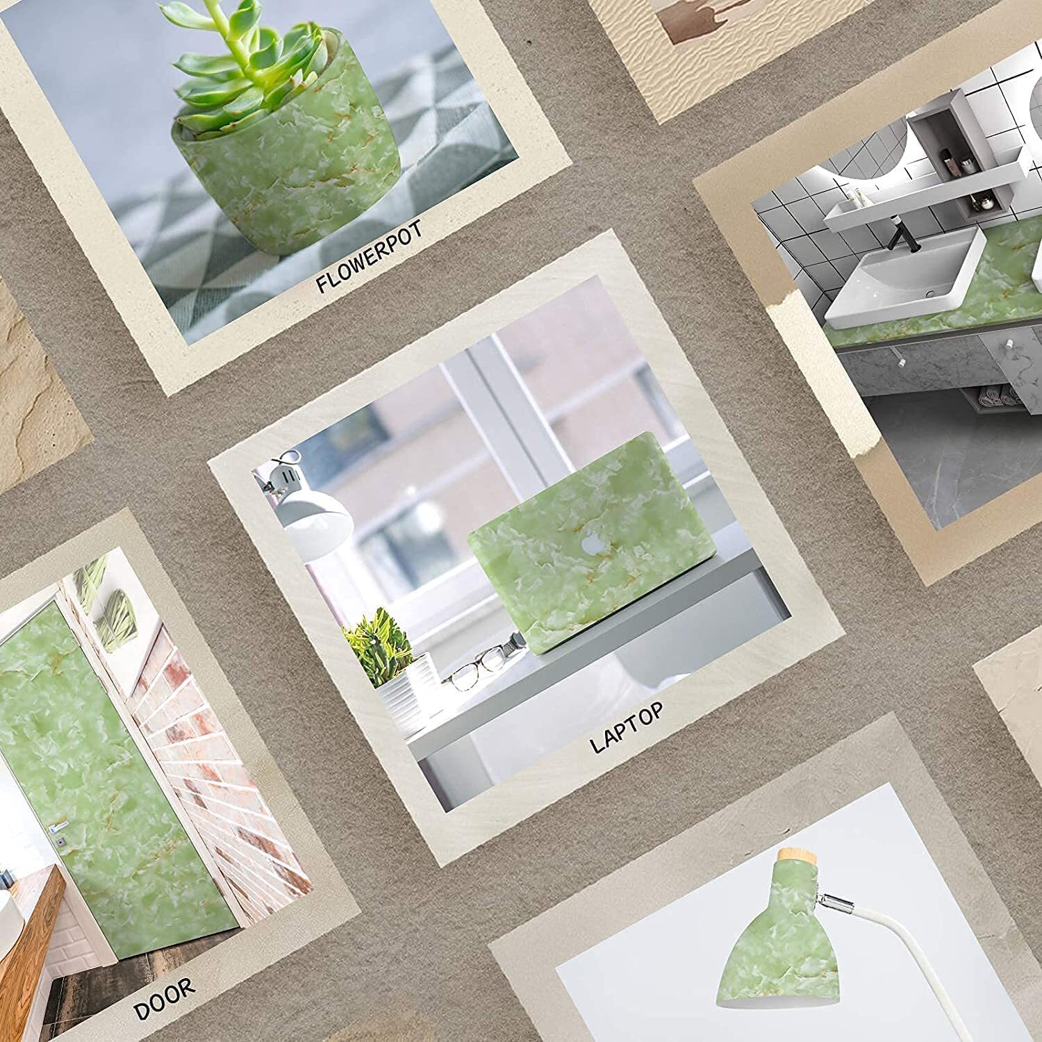 Marble Wallpaper - 60x200 Cm | Waterproof Self-adhesive Vinyl Film, Decorative Green Marble Effect For Countertops And Furniture