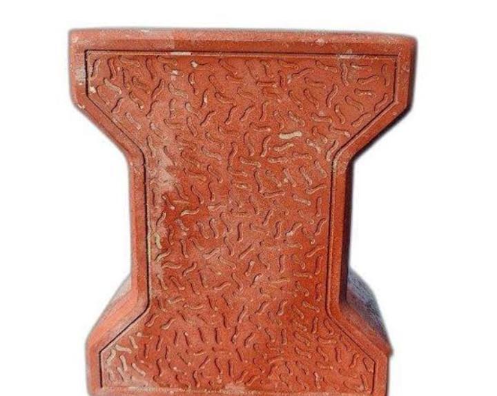 I Shaped Red Interlocking Tile - Color: Yellows / Golds