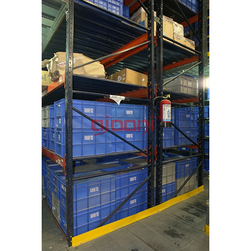 Decking Panel Storage Rack - Mild Steel, Medium Duty 5-Layer Design | Sleek Black Finish for Industrial Storage Efficiency