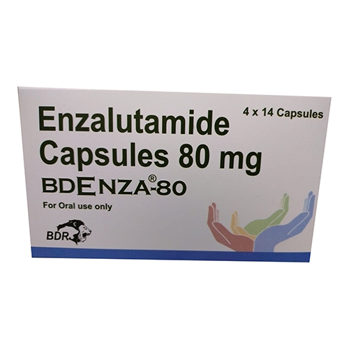 80mg Enzalutamide Capsules - 80mg Active Ingredient, 4 x 14 Count Pack | Suitable for All, Store in Dry Place, Dosage as Suggested