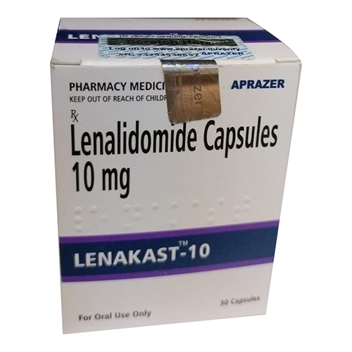 10mg Lenalidomide Capsules - 10mg Dosage, General Medicine for Cancer Treatment | Suitable for All, Easy-to-Swallow, Store in Dry Place