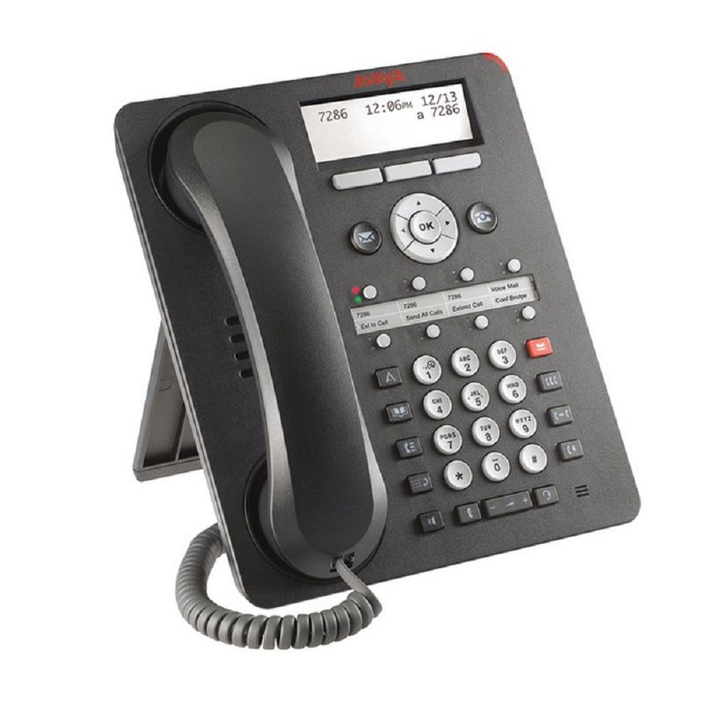 Avaya 1608 Ip Landline Telephone - Color: Black