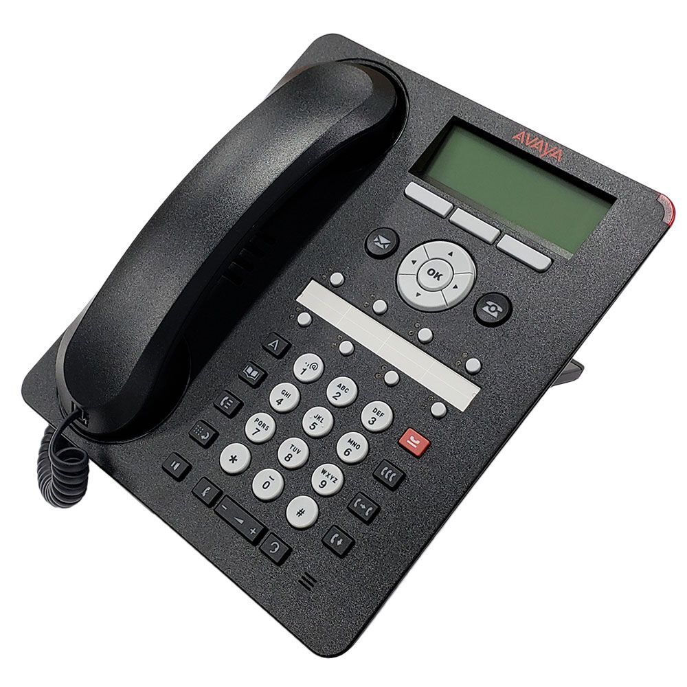 Avaya 1608 Ip Landline Telephone - Color: Black