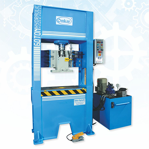 Fix Frame Hydraulic Press Machine - Color: Blue Paint Coated