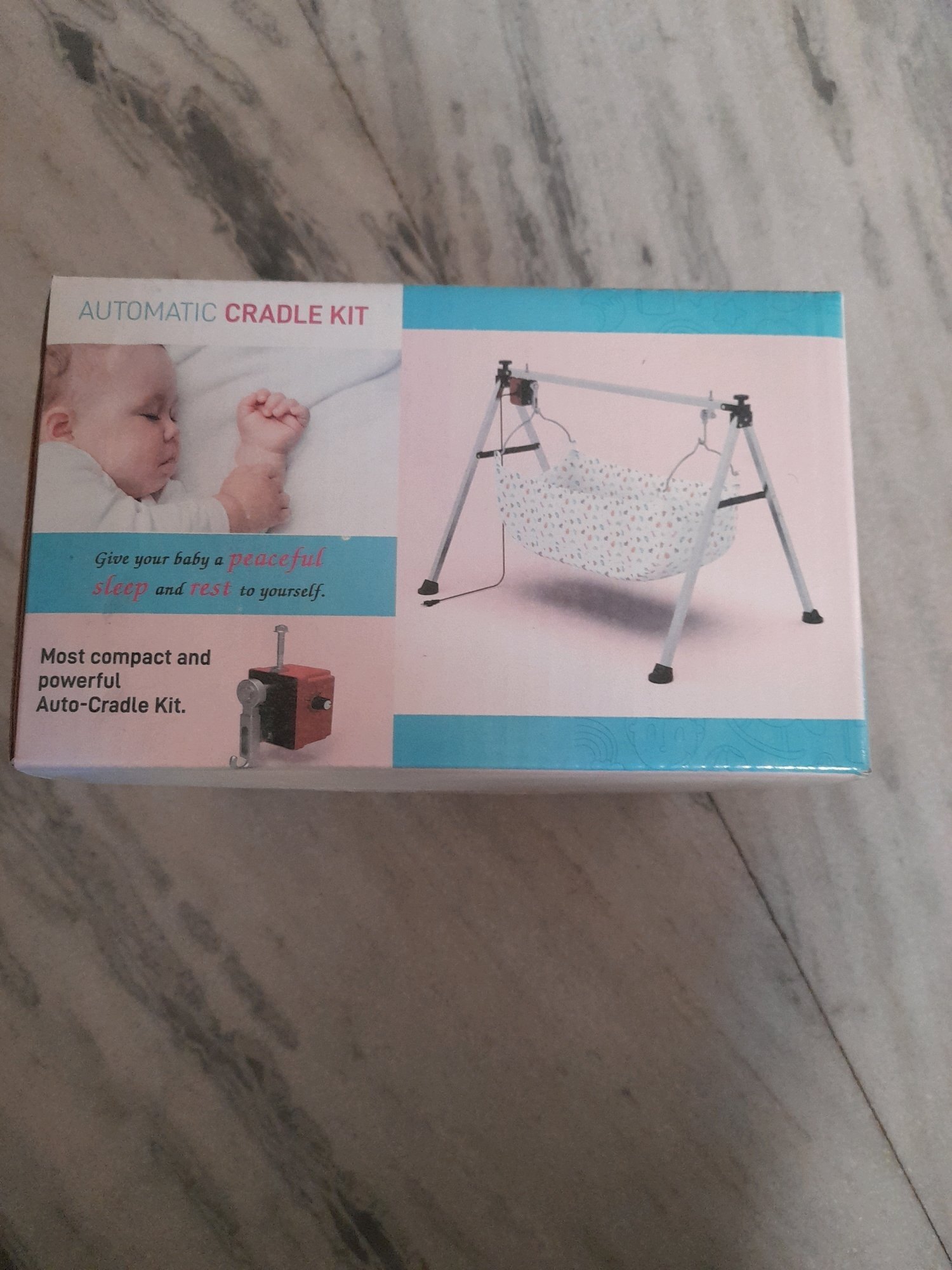 Baby Folding Cradle - Stainless Steel, Space-saving Design For Infants Aged 1-2 Years