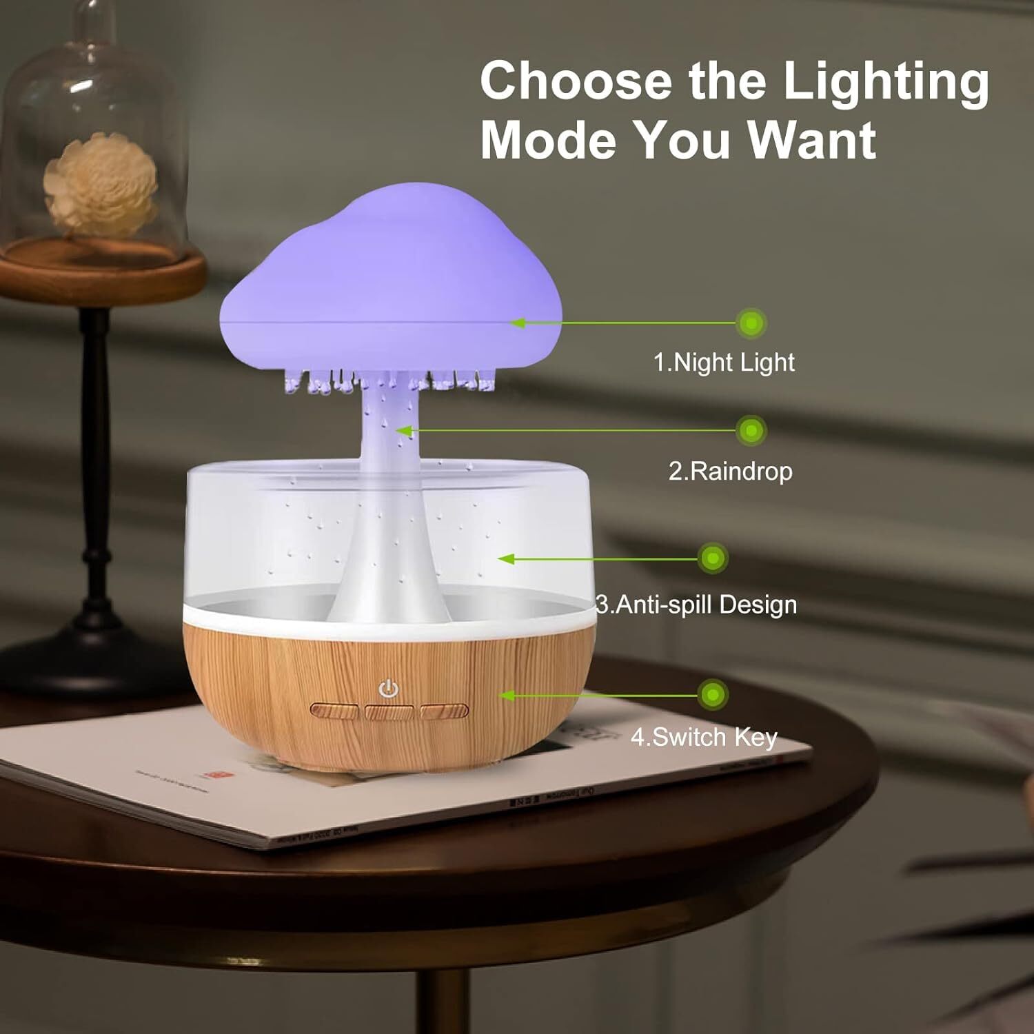 Rain Cloud Humidifier - Height: 26.1 Centimeter (Cm)