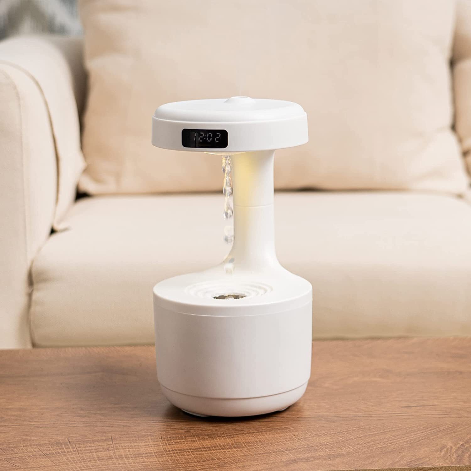 Anti-gravity Water Droplet Humidifier - Height: 15 Centimeter (Cm)