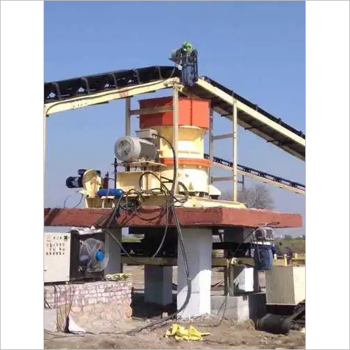 White And Black Cone Crushing Machine