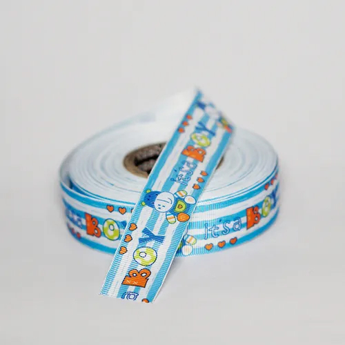 Baby Shower Designs Gross Grain Ribbons - Color: Multicolor
