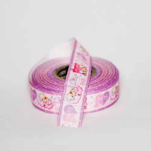 Baby Shower Designs Gross Grain Ribbons - Color: Multicolor