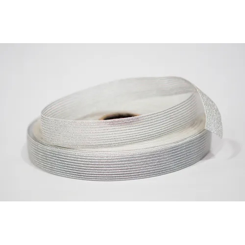 Decorative Ribbon - Nylon Material, One Sided, Cream And Brown Printed Design | Enhances Gift Packaging Style, Alluring And Attractive Look