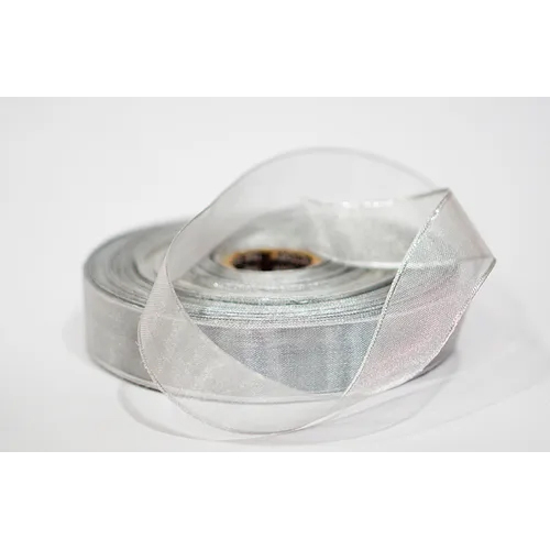 Decorative Ribbon - Nylon Material, One Sided, Cream And Brown Printed Design | Enhances Gift Packaging Style, Alluring And Attractive Look