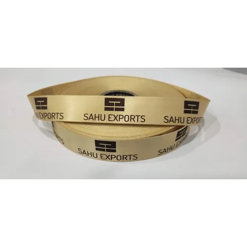Printed Satin Ribbons - Customizable Width & Length, Multi-color Gradient Design With Text, Durable Satin Weave, Easy Care Handling