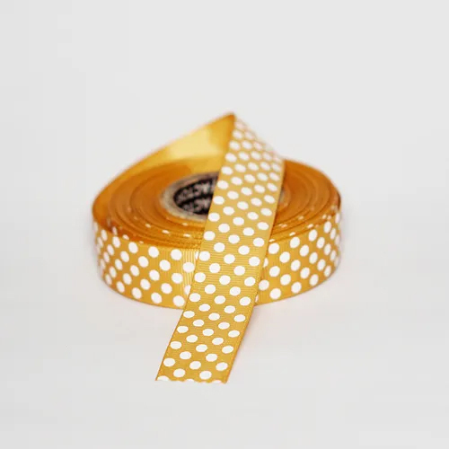 Gross Grain Polka Dot Printed - Color: Maroon And Purple And Orange