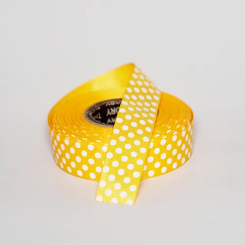 Gross Grain Polka Dot Printed - Color: Maroon And Purple And Orange