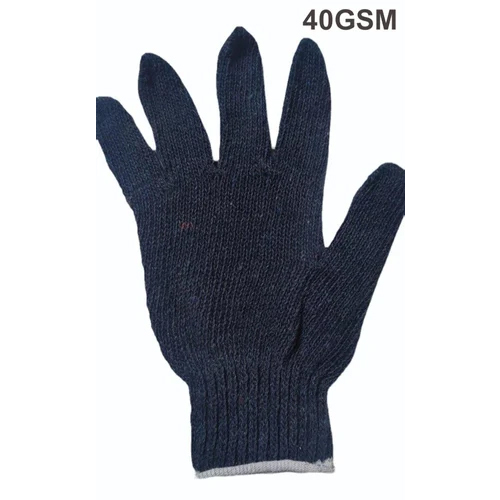 40GSM Industrial Cotton Knitted Glove - Cotton Fabric, Full Finger Style, Washable, Available in Various Colors | Ideal for Daily Life Activities 