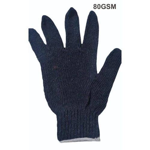 80GSM Industrial Cotton Knitted Glove - Cotton Fabric, Full Finger Style, Various Colors Available | Comfortable, Washable, Versatile for Daily Use