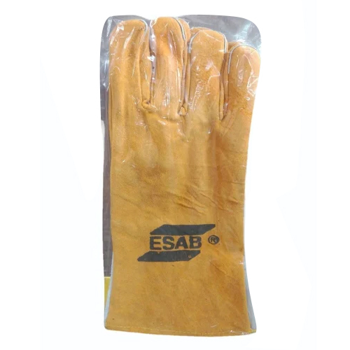 Industrial Leather Hand Gloves - High-Quality Leather, Standard Size, Various Color Options, Full Finger Coverage for Daily Use