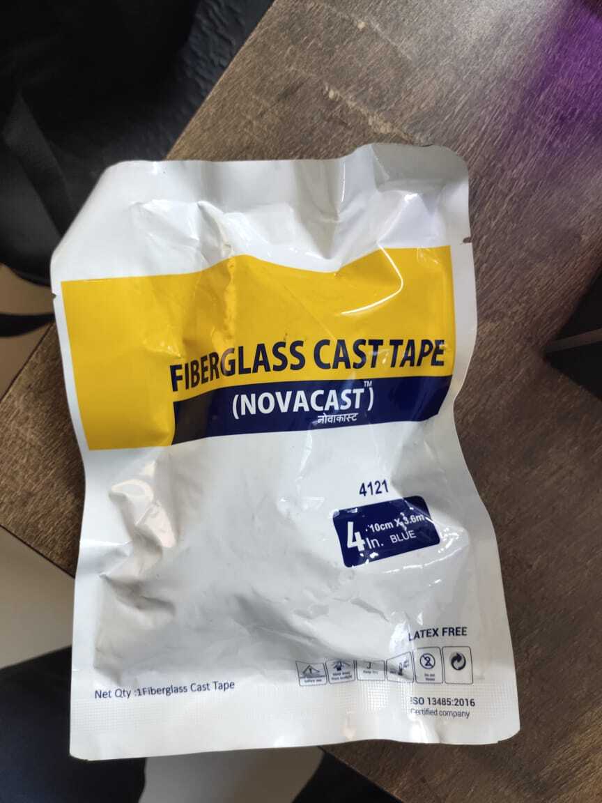 Fiberglass Casting Tape Nova Cast - 12 Cm X 15 Cm | Lightweight, Radiolucent, Quick-setting, Breathable, Gauge Bandage Dressing