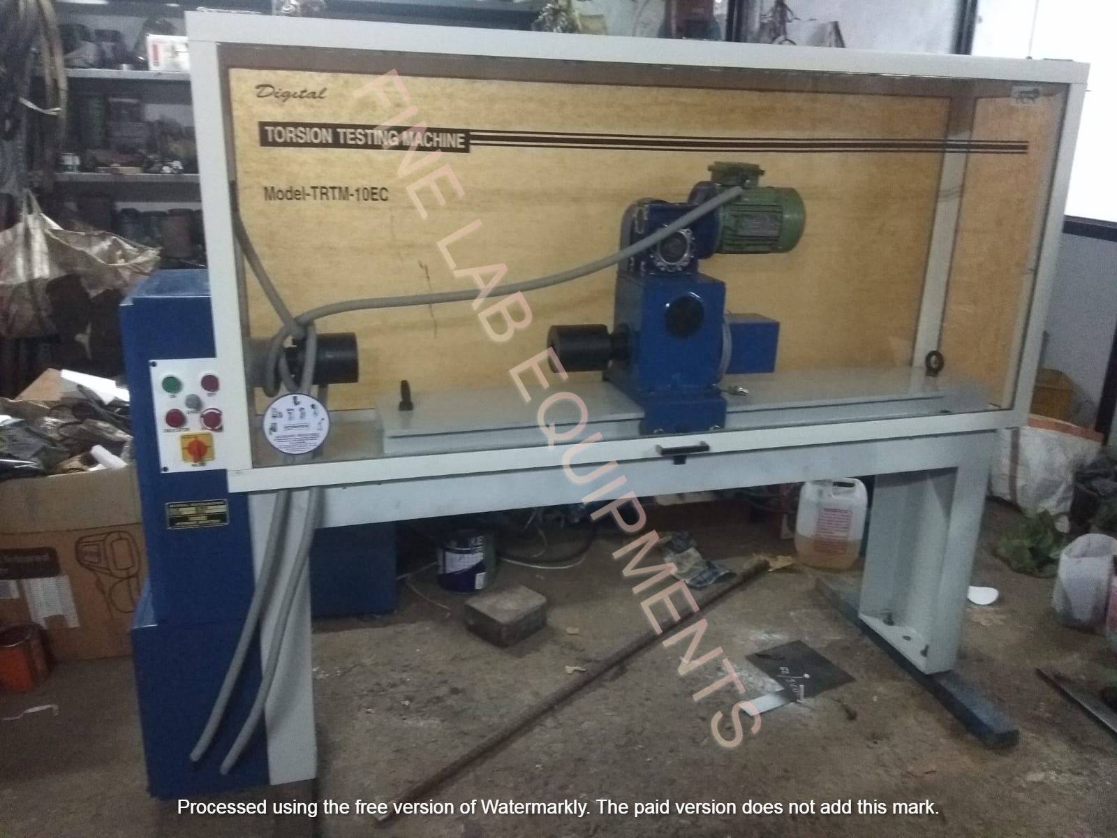 White And Blue Digital Torsion Testing Machine