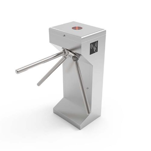 TRIPOD TURNSTILE - Stainless Steel, 280mm Width x 480mm Length x 990mm Height | Polished Finish, Compact Design, Manual/Automatic Open Style