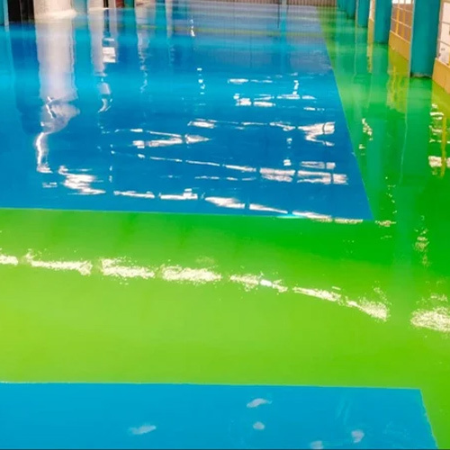 3Mm High Voltage Insulation Flooring Service - Color: Blue Green