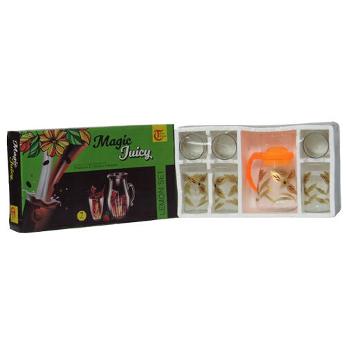 Magic Juicy Lemon Set - Glass Material, 650 Ml Capacity, Various Sizes, Green Color, Polished Finish | Durable Glass Handle, Elegant Design, Fun For Parties