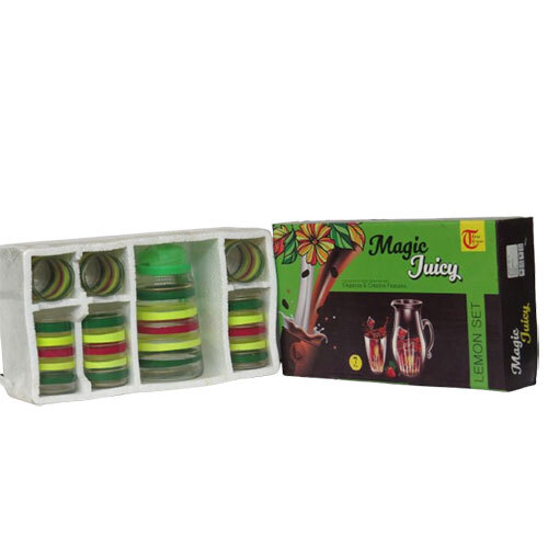 Magic Juicy Lemon Set - Glass Material, 650 Ml Capacity, Various Sizes, Green Color, Polished Finish | Durable Glass Handle, Elegant Design, Fun For Parties
