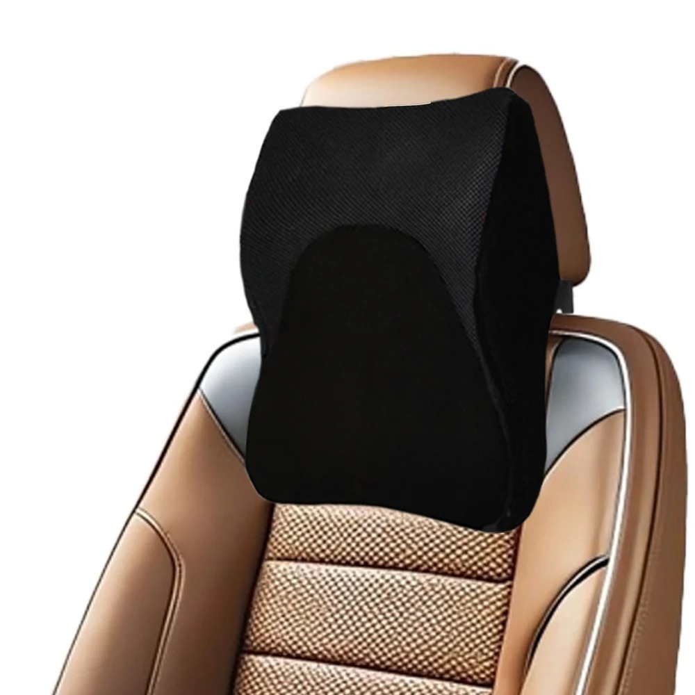 Small Universal Car Pillow - Memory Foam, Universal 14x10x5 Inches | 6-month To 1-year Warranty, Ideal For Car Neck Support