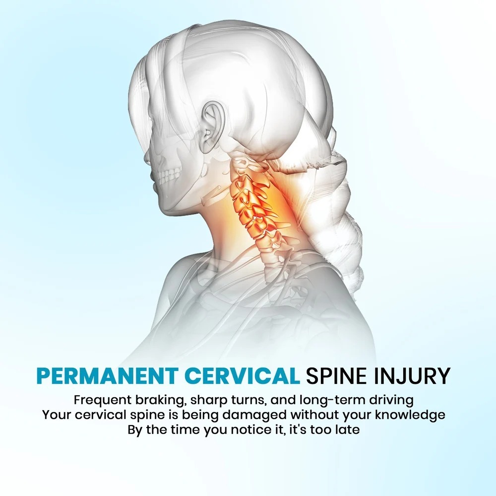 Small Universal Car Pillow - Memory Foam, Universal 14x10x5 Inches | 6-month To 1-year Warranty, Ideal For Car Neck Support