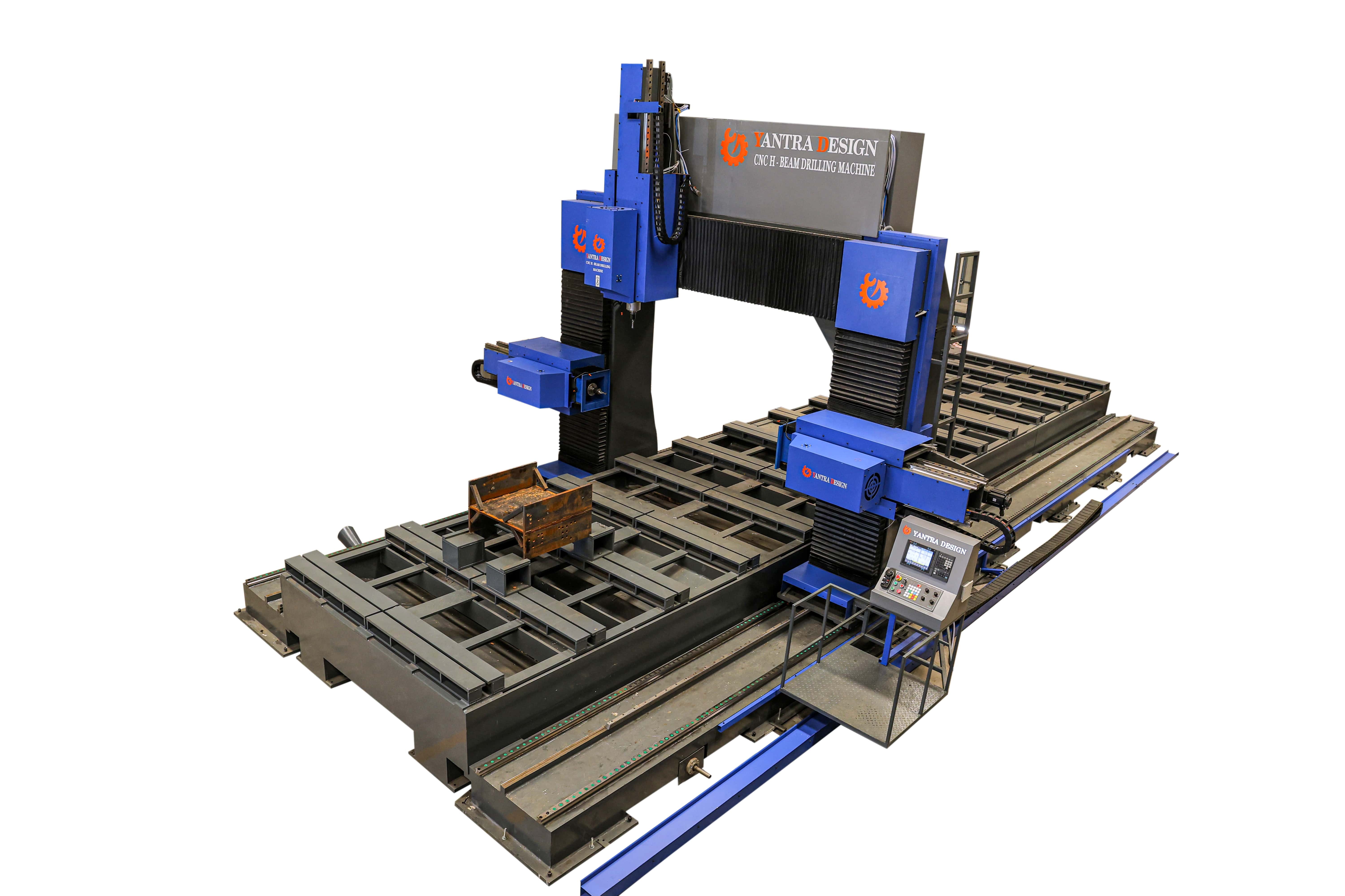 High Speed Cnc H Beam Drilling Machine With Mitsubishi Motor