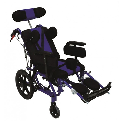 Kw 958 Cgpa (B) Cerebral Palsy Premium Blue Colour Wheel Chair - Material: Steel
