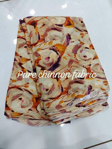 Pure Chinnon Viscose Print - Attributes: Shinny