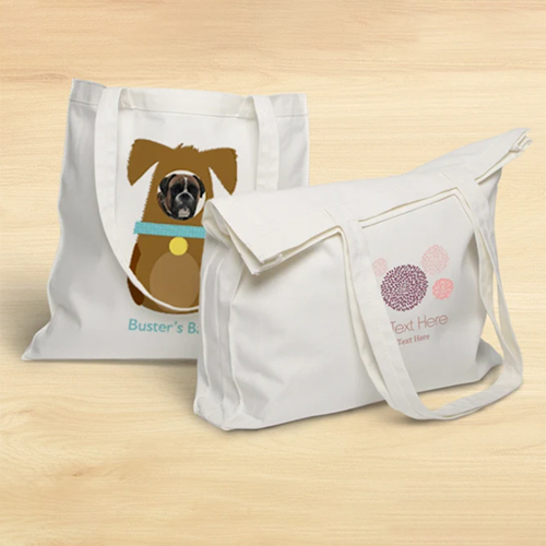 Cotton Tote Bag - 100% Premium Cotton Fabric, 10 Oz Strength , Durable Heavyweight Stitching With Cross-stitched Handles