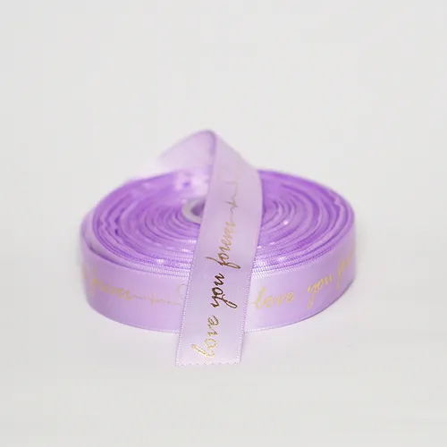 Customised Printed Ribbons - Nylon Satin, 25mm Width, Blue Pink Maroon | One-sided Printed Design, Ideal For Custom Projects