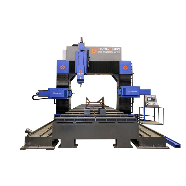High Speed Cnc H Beam Drilling Machine With Mitsubishi Motor