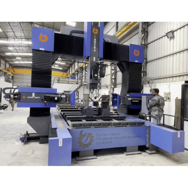 High Speed Cnc H Beam Drilling Machine With Mitsubishi Motor