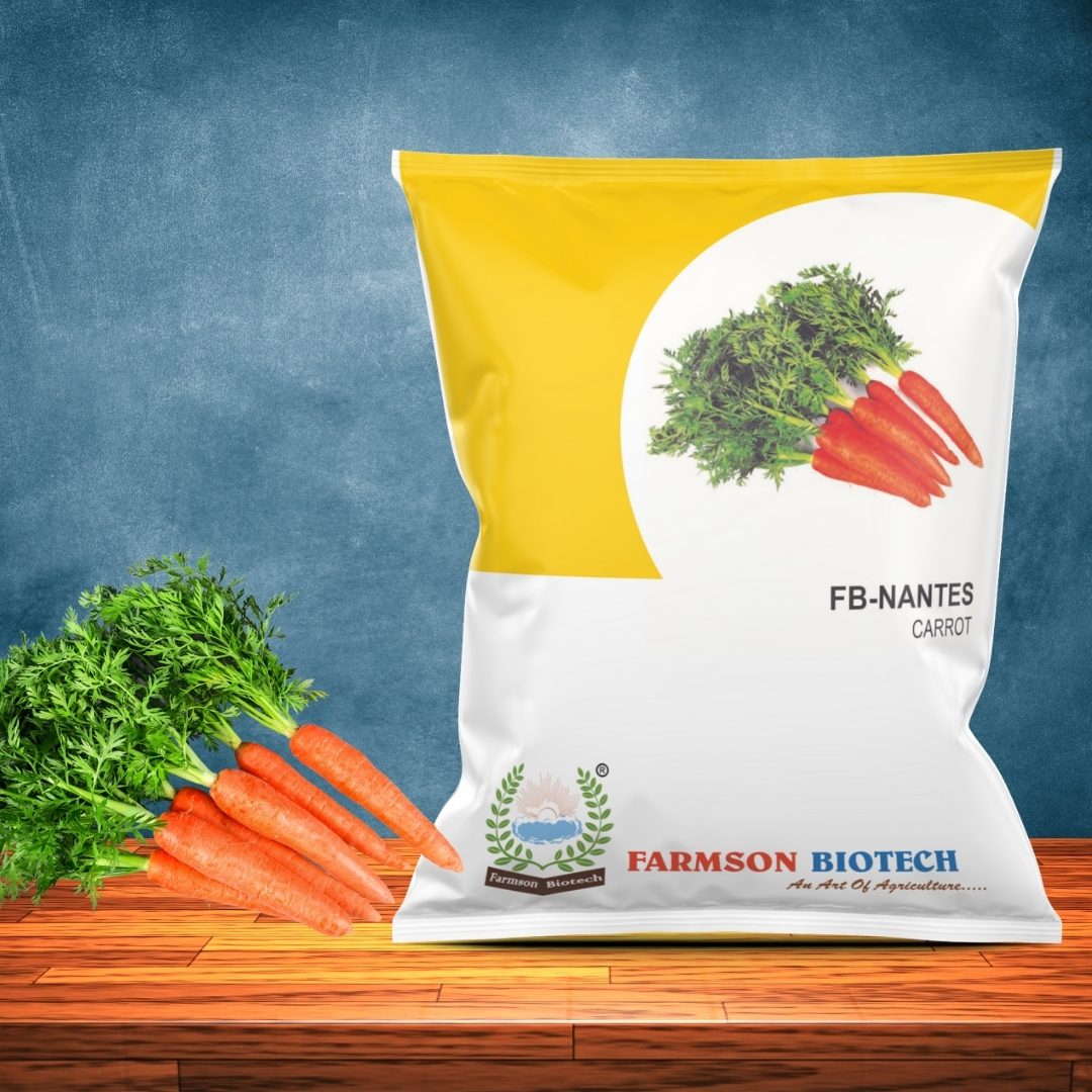 Carrot Seeds - Average Length 7 To 8 Inches, Deep Orange Color, Cylindrical Shape, Less Core, Crispy Texture, Non-hairy, Suitable For Distant Transportation