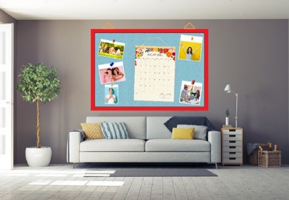Sds05 Pin Board Notice Board High Quality - Rectangle Shape, Colorful Design, Searchable Keyboard, Interactive Message Sharing Tool, Ideal For Office & School