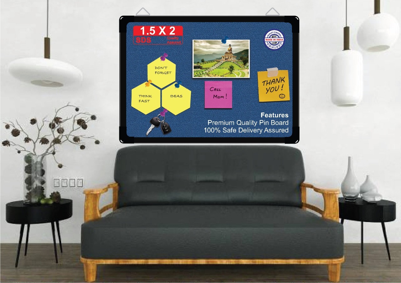 Sds05 Pin Board Notice Board High Quality - Rectangle Shape, Colorful Design, Searchable Keyboard, Interactive Message Sharing Tool, Ideal For Office & School