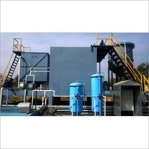 Compact Effluent Treatment Plant - Mild Steel, Semi-automatic Operation , Blue Color , 1-year Warranty